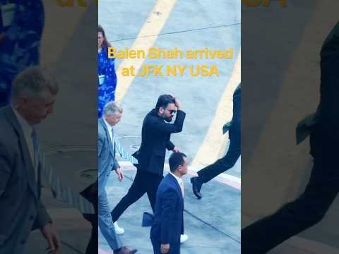 Balen Shah arrived at JFK NY USA 9-23-2026 #balenshah #nepaliprime #kathmandutriennale #nepal
