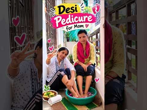 Aaj mummy ke sath kiya desi pedicure !? 😍