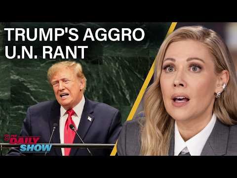 Trump Talks S**t at the U.N., Rebrands AI as “Superintelligence” & Praises Mamdani | The Daily Show