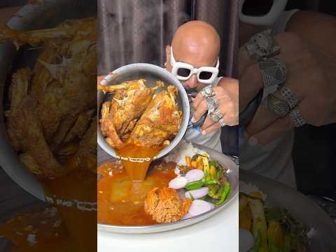 Desi murga thali challenge….😍🍗 #chickenlegpiece #ulhaskamthe #foodchallenge #foodie #food #shorts