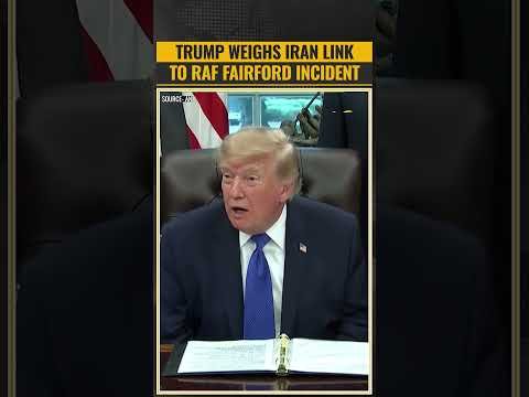 Trump Slams Decision To Release RAF Fairford Suspects | #viral