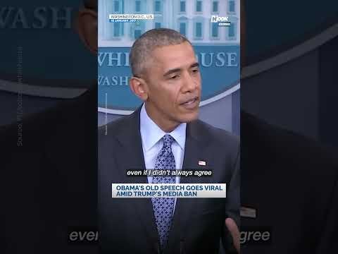 Barack Obama’s Old Speech Goes Viral As Trump Faces Backlash Over Press Room Media Ban