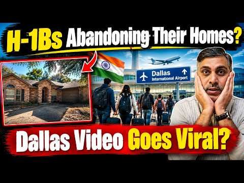 H-1B Families Leaving Dallas? Homes & Cars Allegedly Abandoned | Viral Video Explained #usa