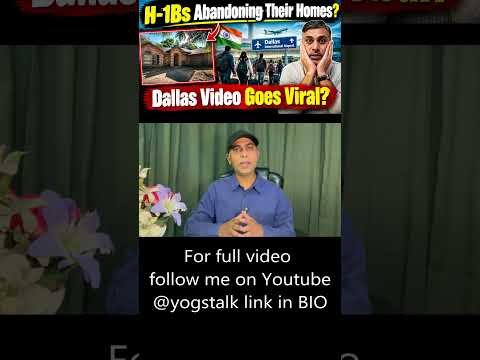 Are H-1B Families Abandoning Homes in Dallas? Viral Video Explained #usa