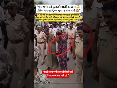 “गाय माता को कुचलने वालों का हाल 😱 ”#GauMata #ViralNews #Justice #IndianCulture #Shorts