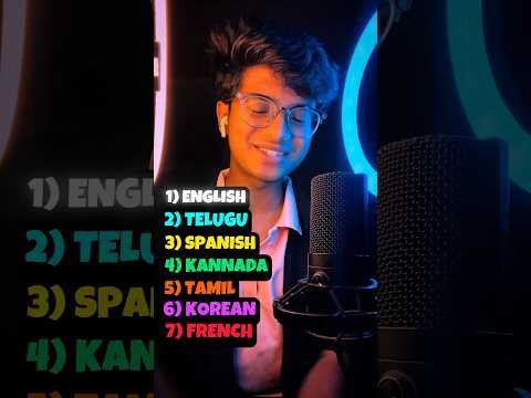 7 Languages in 1 Song! 🔥 Believer Mashup ❤️ #shorts #mashup #viral #believer