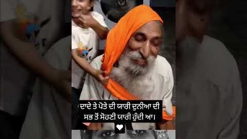 ਦਾਦੇ ਤੇ ਪੋਤੇ ਦੀ ਯਾਰੀ #new #punjabisong #trendingshorts #viral #love #emotional