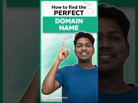 🤔 How to find the perfect Domain Name – Quickly & Easily #domain #website #domainname
