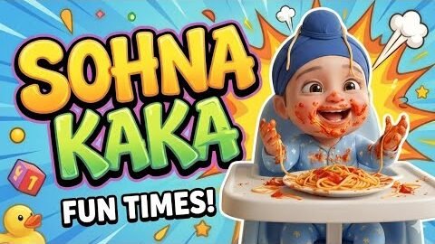 Sohna Kaka (ਸੋਹਣਾ ਕਾਕਾ) | New Punjabi Poem for Kids |  Funny & Playful Baby Song |