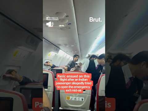 Passenger arrested after allegedly trying to open plane’s emergency exit
