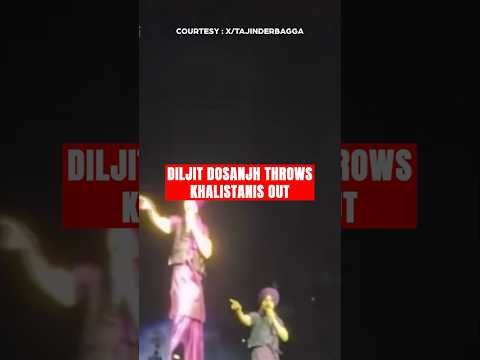VIRAL | Diljit Dosanjh Takes Stand, Removes Khalistani Supporters From Canada Concert #viral #shorts