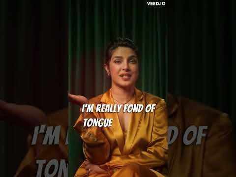 Priyanka chopra doing tongue twisters🤯