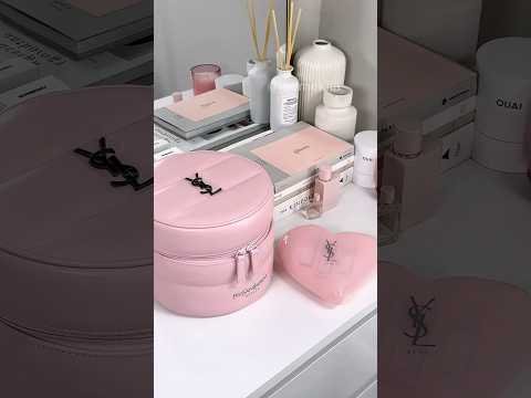 New @YSLBeautyOfficial candy glaze & that vanity case!!!🩰☁️🏹 #makeup #sephora #preppy #pretty