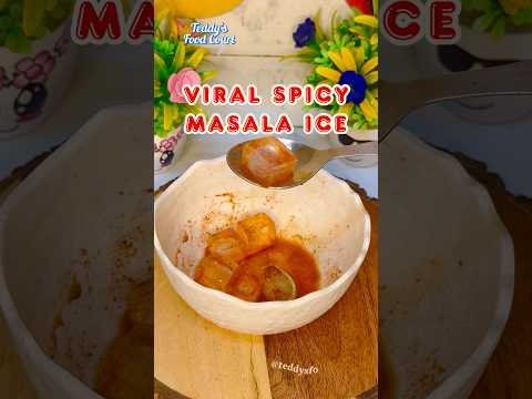 Viral Spicy Masala Ice #food #shorts #recipe #easy #easyrecipe #foodie #ice #viral #spicy
