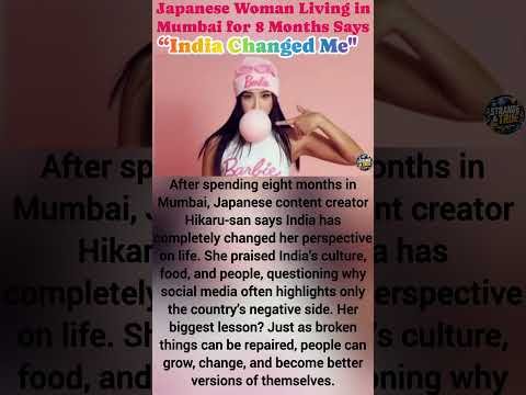 Japanese Woman Living in Mumbai for 8 Months | #viralshorts #youtubeshorts #Japanesewoman