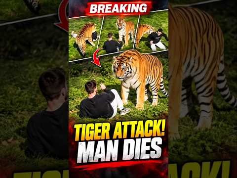 Man attacked by tiger at Yorkshire Wildlife Park after entering enclosure #news #shorts