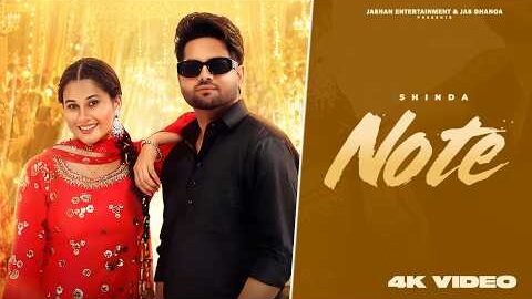 Note – Shinda (Official Video) | New Punjabi Song 2026 | Punjabi Wedding Songs 2026 | 4K