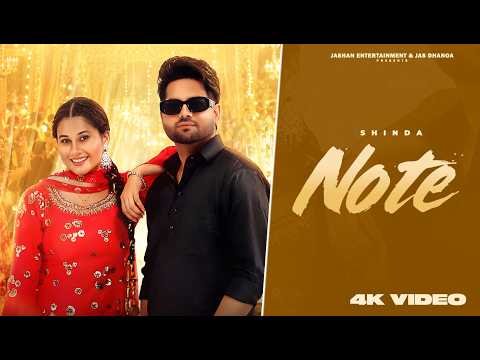 Note – Shinda (Official Video) | New Punjabi Song 2026 | Punjabi Wedding Songs 2026 | 4K