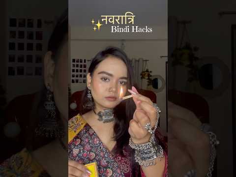 Navratri Bindi Hacks 🦚✨#navratri #navratrispecial #bindihack #navratri2026 #shorts #desi #fashion