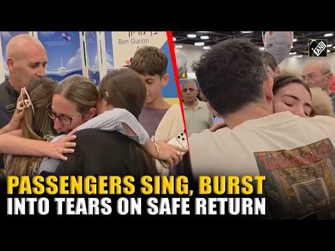Israeli passengers sing, Burst into tears on safe return after FlyDubai Flight ‘hijacking’ incident