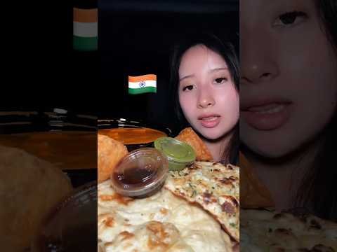Foreigner kinda respects Desi food 😅 (ft @selenaeats2much  )