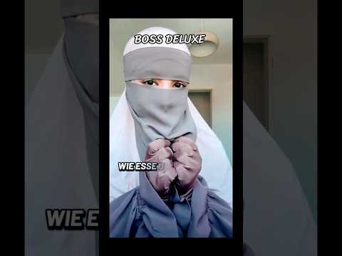 Muslime Mädchen , Wie Esse ich und  Trink Ich mit Nikab #shorts #islam #viral