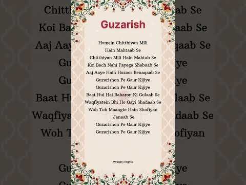 Guzarish Lyrics | Satinder Sartaaj | New Punjabi Song 2026 | Whispry Nights