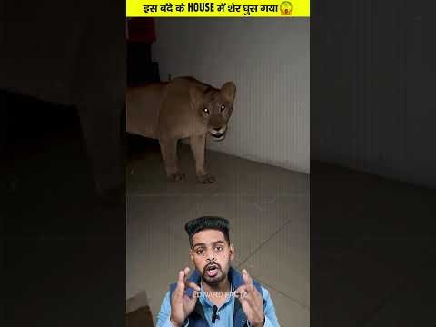 इस आदमी के HOUSE में शेर घुस गया😱 #shorts #viral