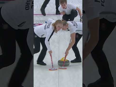 When your curling game is too strong… 🔥 🇳🇴 #Gangwon2024
