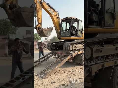 Next Level JCB Stunt & Driving Skills 😱 #Heav3yMachinery #farming #desi #desi jugaad