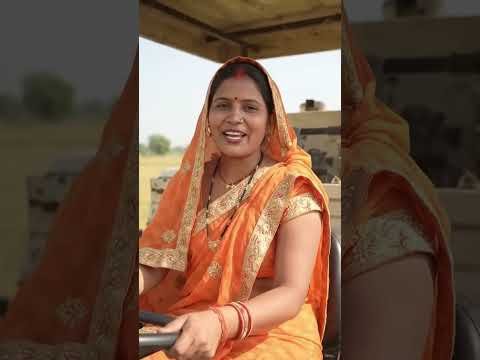 Indian Woman Driving Combine Harvester Machine 🚜✨ #farming #agriculture #desi #desi jugaad