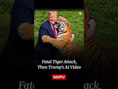 Trump Shares AI Video of Himself Playing With Tiger After Brutal UK Attack