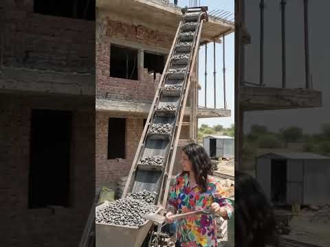 Modern Construction Technique & Belt Conveyor Machine 🚜🏗️