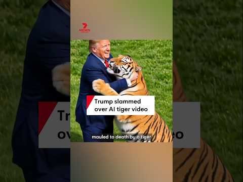 Trump slammed over AI tiger video