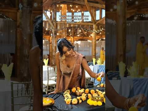 interactive magic art 🎨🔥 #artist #art #desi #haldi #wedding #saree #weddingart #magic #viral #arts