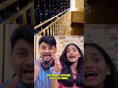 Desi parents choosing lights for Diwali🥰#trending #youtubeshorts #viral #comedy #funny