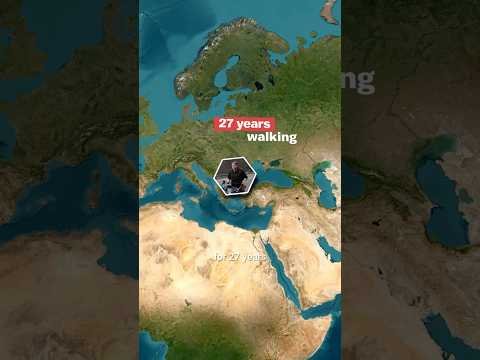 27 Years to Walk Around the World 😱 The Longest Distance in History🚶‍♂️
